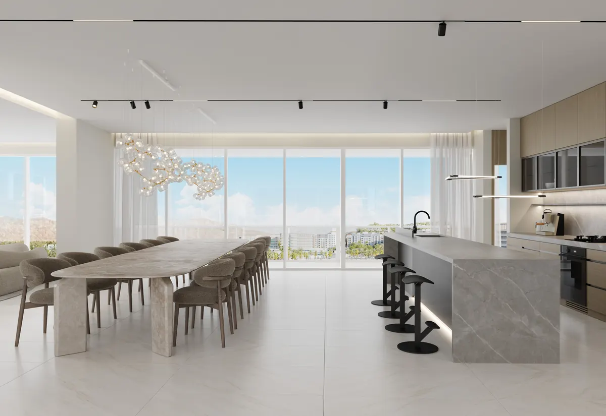 Sky terrace type two, four bedroom, the kitchen and dining room