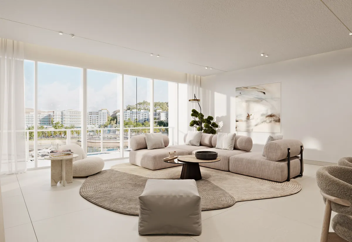 Signature three bedroom, the living room