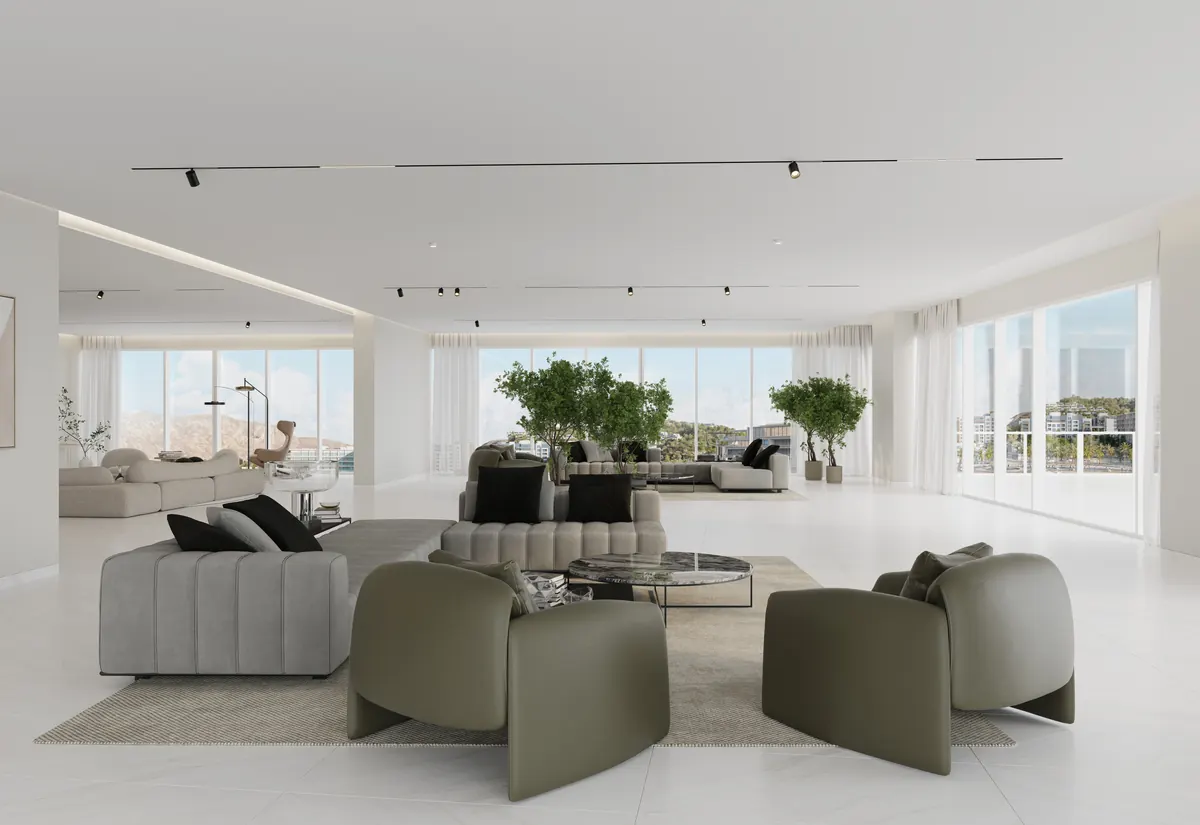 Sky terrace type three, four bedroom, the living room